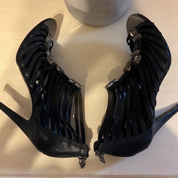 EUC TORY BURCH HEELS Sz 8.5M like new used 1X - Picture 7 of 10